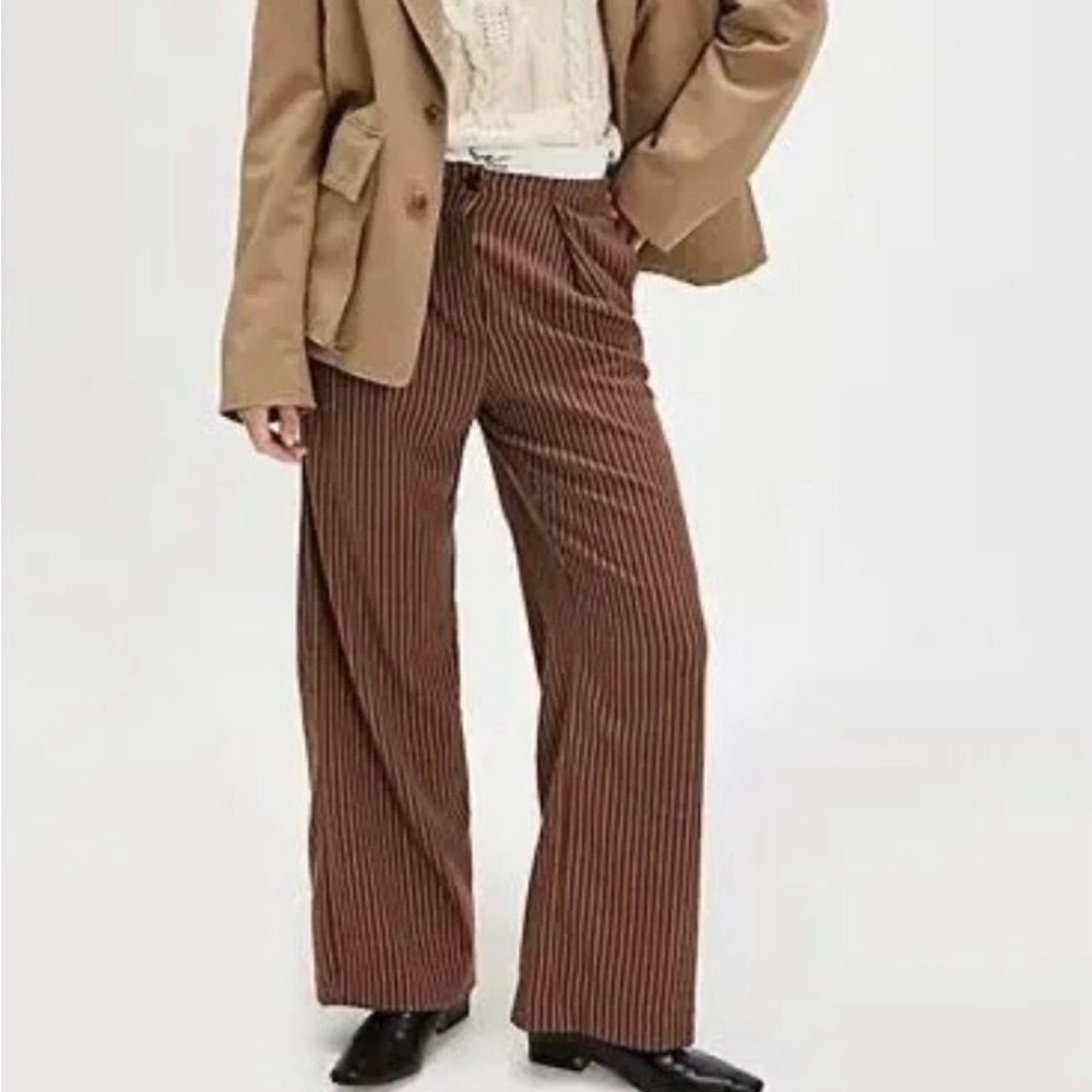 FREE PEOPLE Tyler Menswear Trousers, Size S